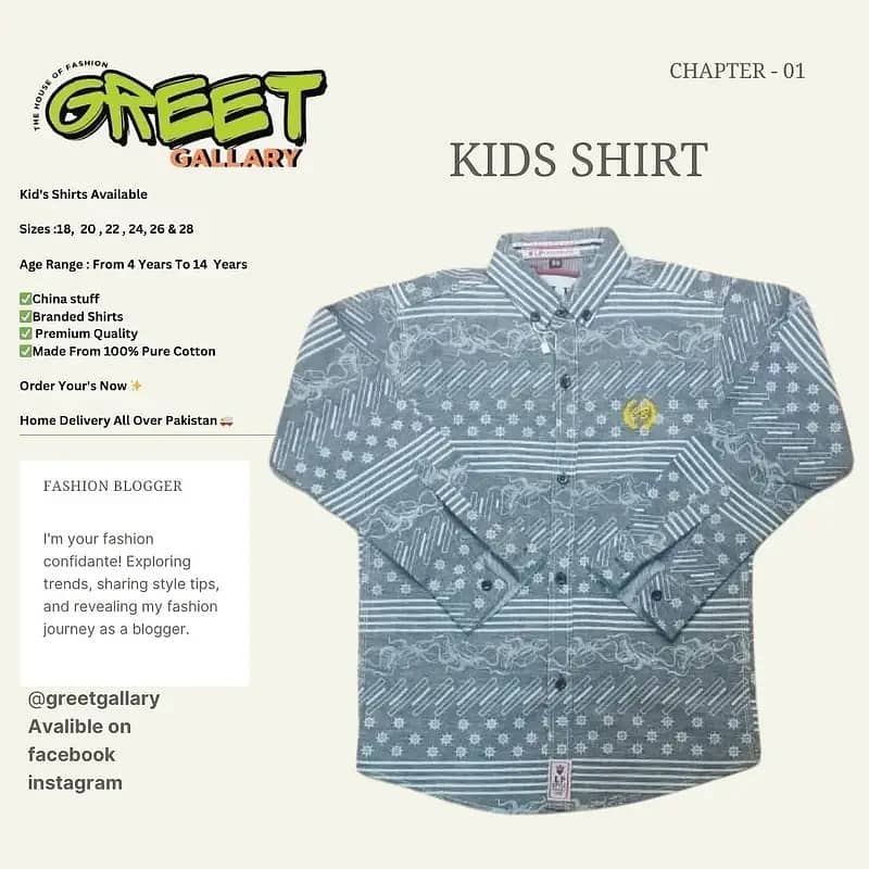 Kids Shirts | Baby Shirts | Boys Shirts Available 3