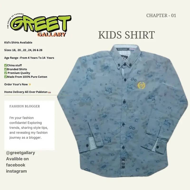 Kids Shirts | Baby Shirts | Boys Shirts Available 12