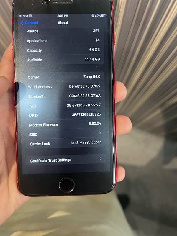 Iphone 8 plus non pta factory unlock 64 gb 10/9 5