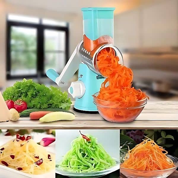 Free Delivery! 3-in-1 Vegetable Cutter Machine with a Gift 0