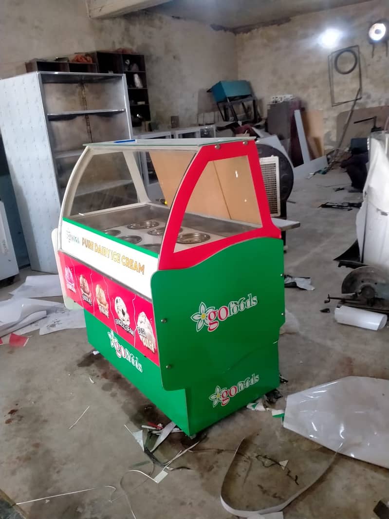 ice cream freezer deeply counter / ICE CREAM chiller for sale 1