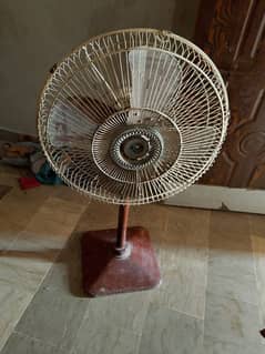 stand fan and hair straightener