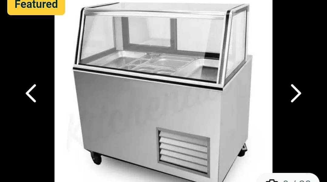 Latest Ice Cream Display Counter Freezer / New ice cream counter 13