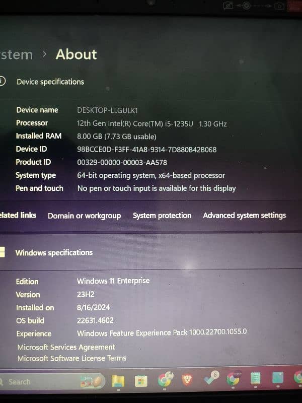 Lenovo v14 core i5/12gen (8gb/256gb) 2