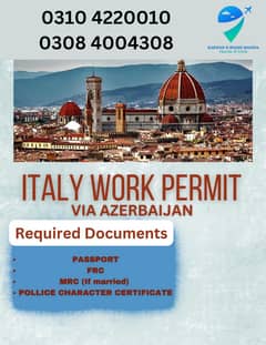 Work Permit Visa Availabe | Staff Hiring | Staff Hiring in Italy