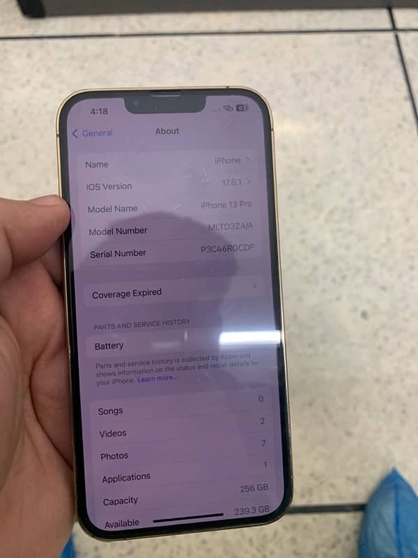 I phone 13 pro 256gb non pta 4