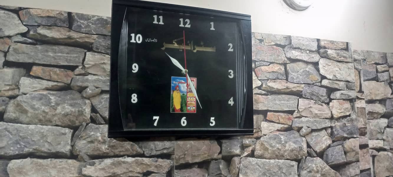 Beautiful BLACK WALLCLOCK (1Ywarranty) 3