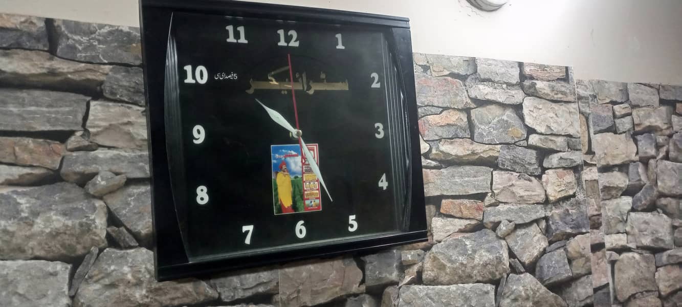 Beautiful BLACK WALLCLOCK (1Ywarranty) 4