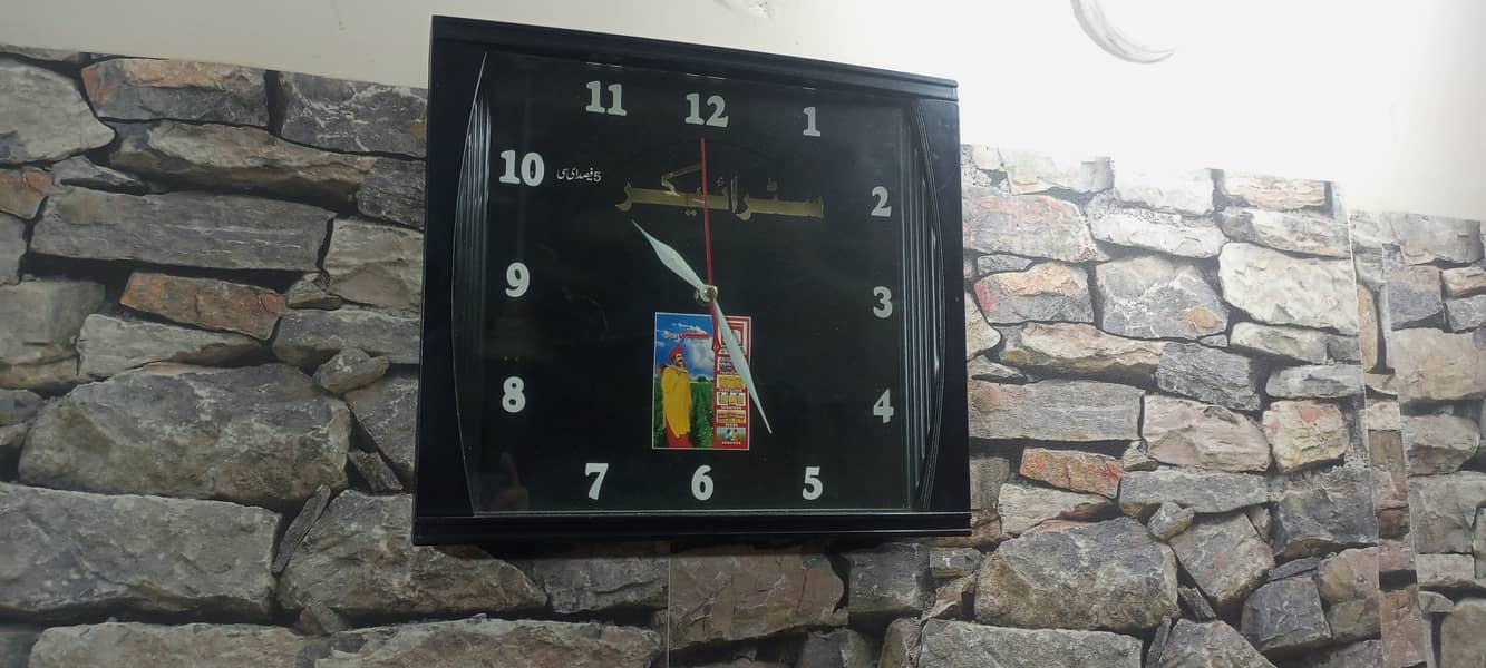 Beautiful BLACK WALLCLOCK (1Ywarranty) 5