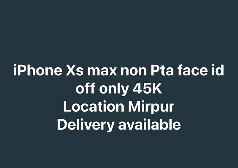 iPhone Xs Max non Pta 0