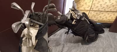 Used Model 2013 Jack Nicklaus Signature Golf Set with bag and stand