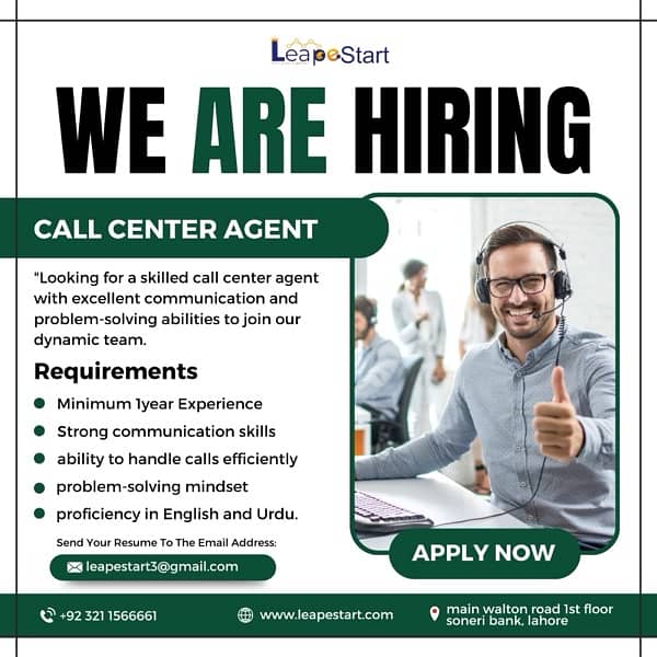 We're Hiring! Join Our Team as a customer service & Call Center Agent! 0