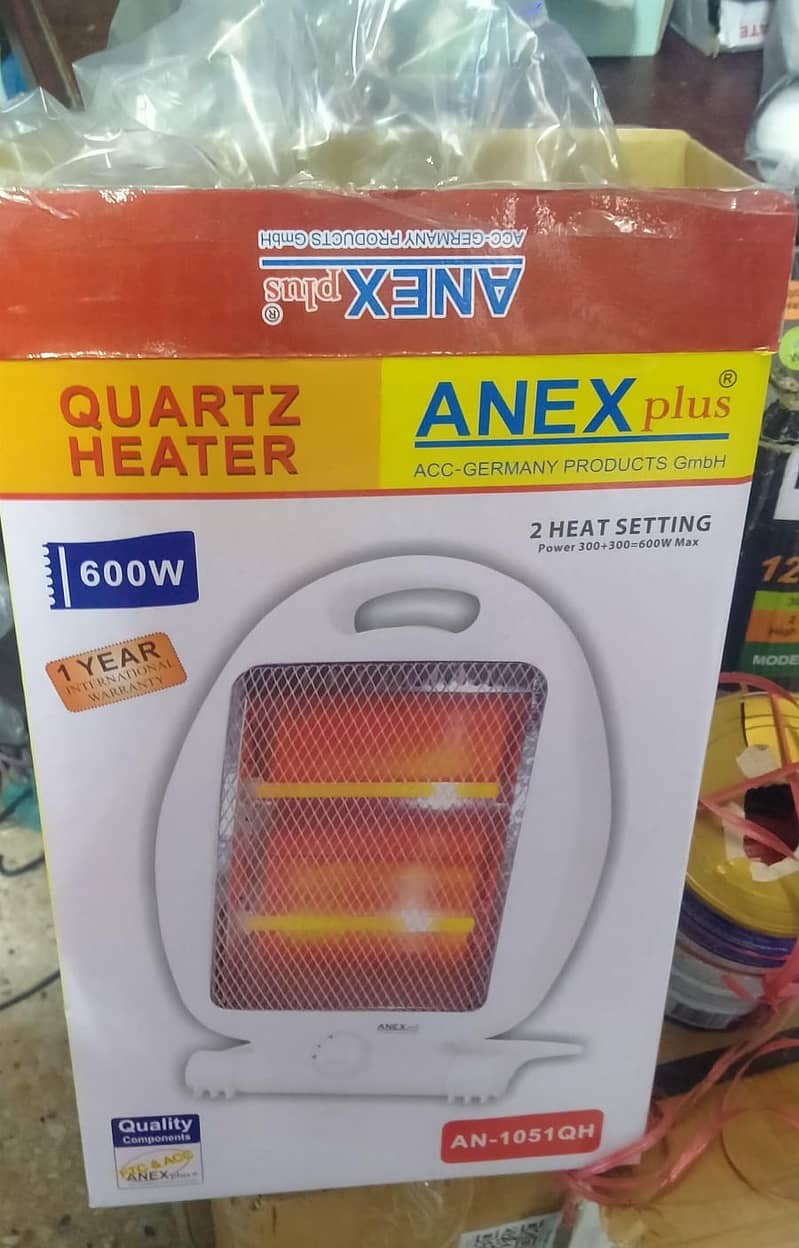 Anex (600 watt electric Quartz heater) 2