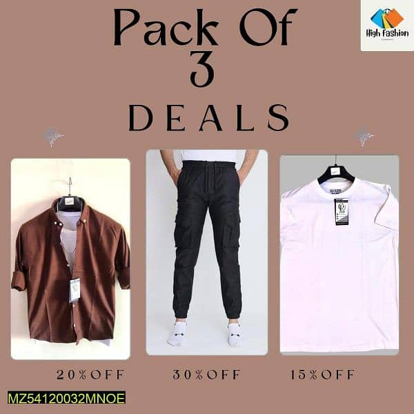 Men winter dress pack of three 0