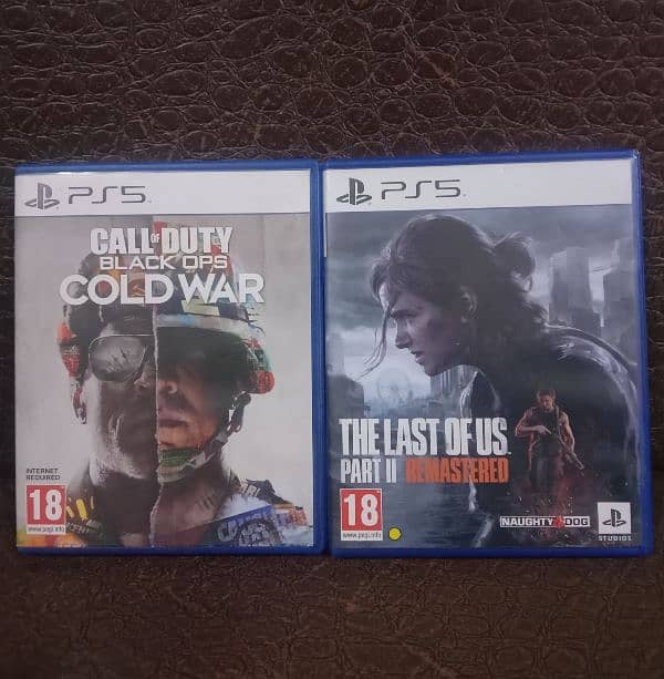 The Last of Us Part 2 Remastered Ps5,Call of Duty Black Op Cold War Ps 0