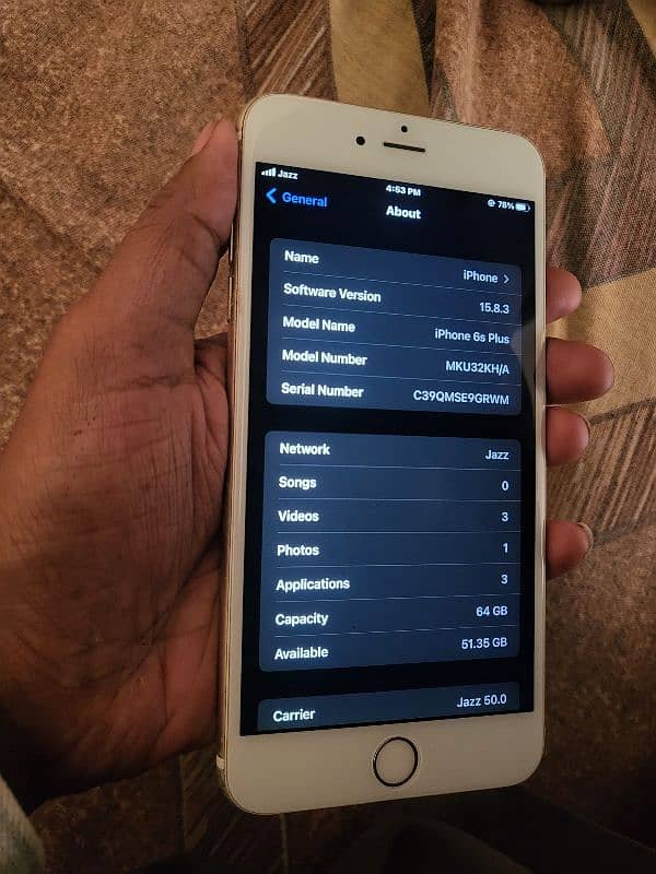 IPhone 6s plus 64gb pta approved 1