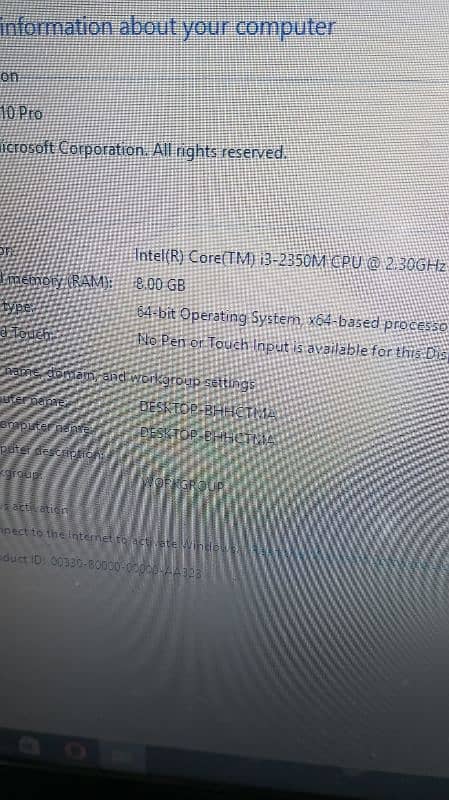 Dell Core i3 2nd generation 8GB ram 500 GB hard 5