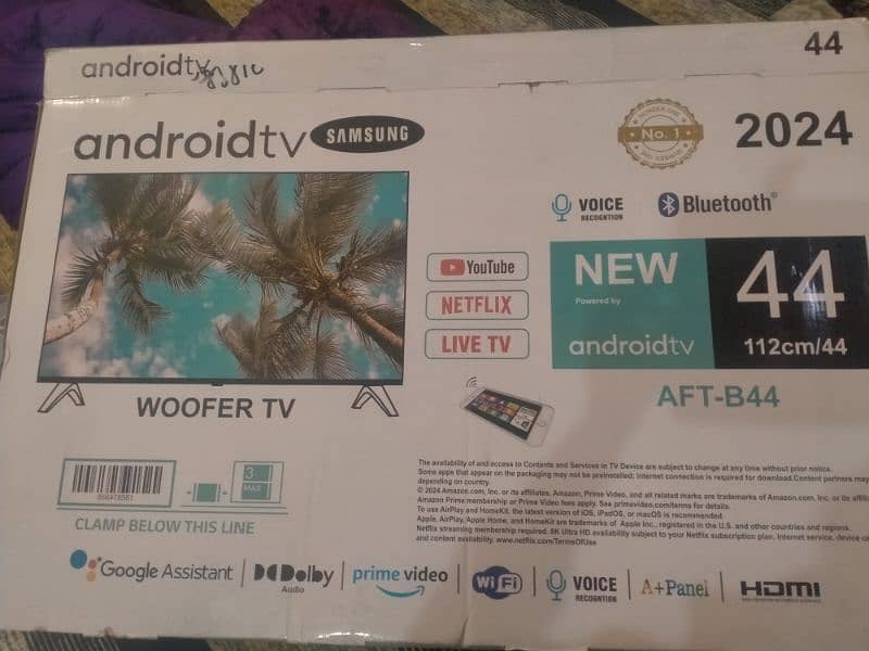 led 44"andriod ,woofer tv 2