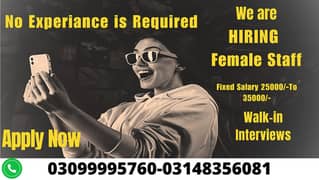 Call Center Job / Job For Female / Sales job / Job offer