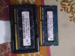 Laptop 2 x 2  = 4 Gb DDR3 PC3 RAM