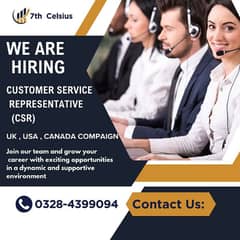 CSR Required || Call Centre Jobs ( USA , UK Compaign ) Jobs