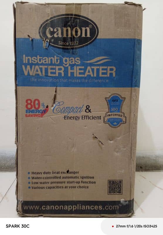 Canon Instant water Geyser- 8 lit 9