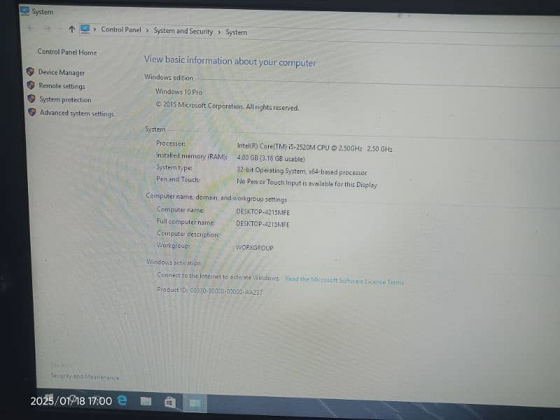 i5 2nd gen Dell latitude 6420 with 4GB Ram & 320 GB HDD 5