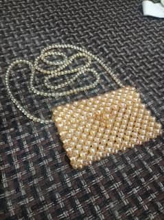 crossbody beaded purse