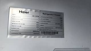 Haier Refigreater model HRF 578TBG