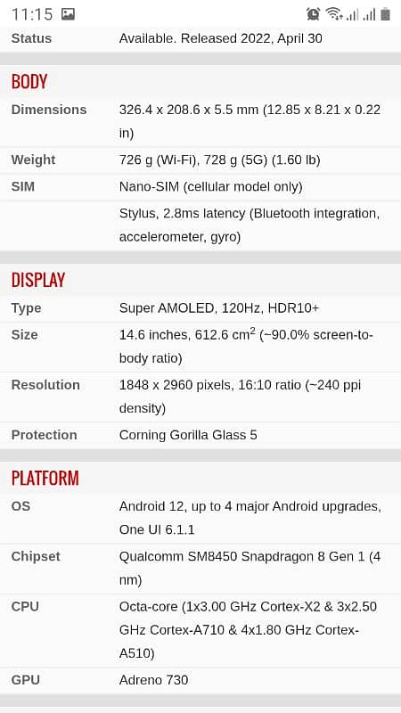 Samsung s8 ultra 16 512 0