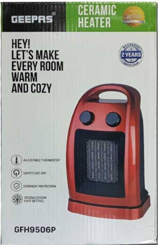 GEEPASS Electric Fan Heater 1500 Watts 1