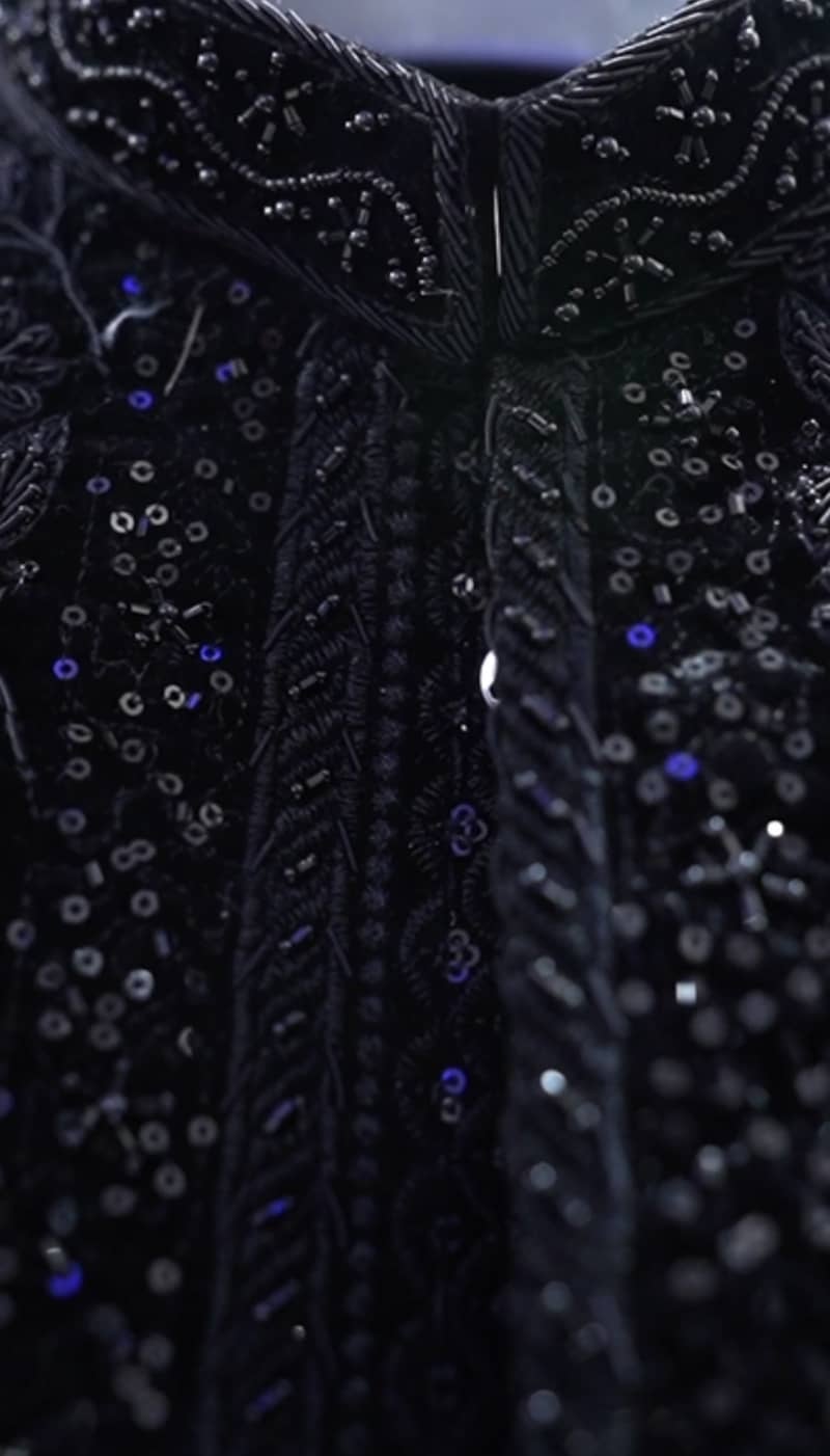 Sherwani Black / New Sherwani / Wedding Sherwani / Sherwani 2025 4