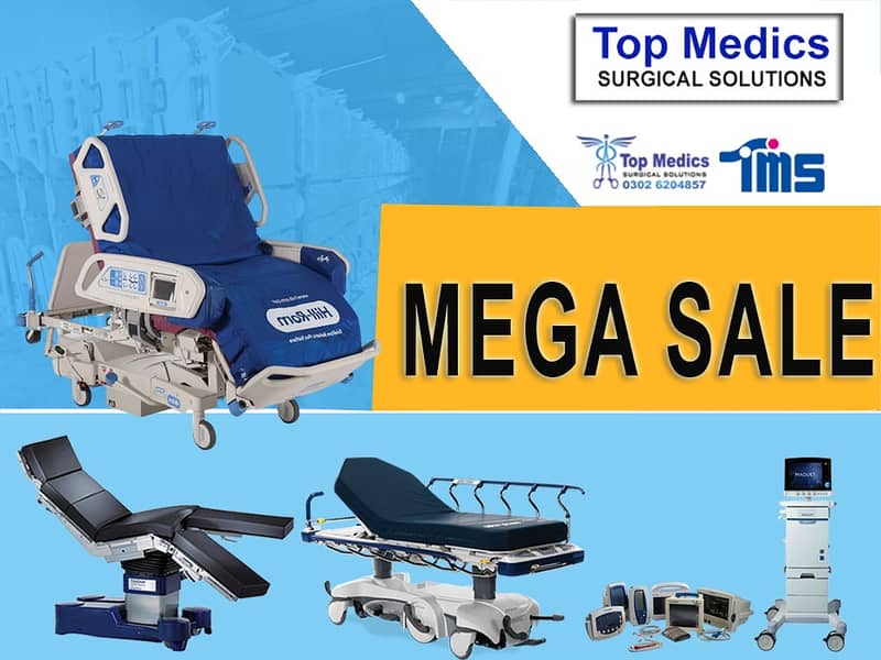 Stretcher trolley/OT Table/Section machine/Oxygen concentrator/ICU BED 9