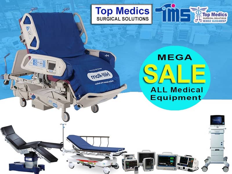 Stretcher trolley/OT Table/Section machine/Oxygen concentrator/ICU BED 14