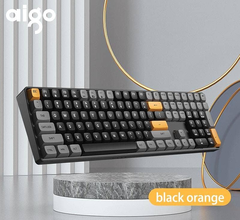 Aigo A108 red switch Hot Swappable wired Mechanical Keyboard 1