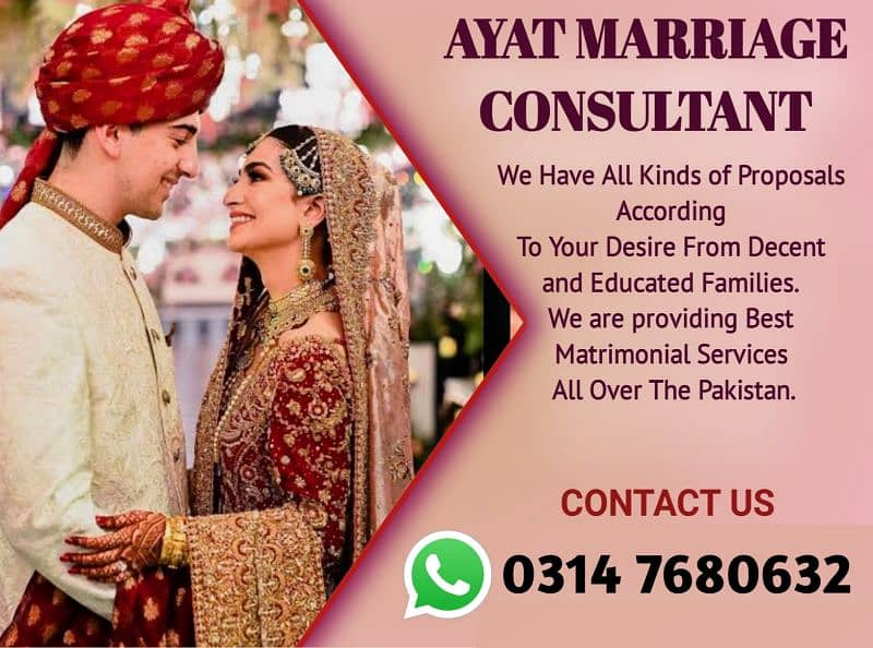 Marriage Bureau (Rishta Service Consultant & Match Maker 0