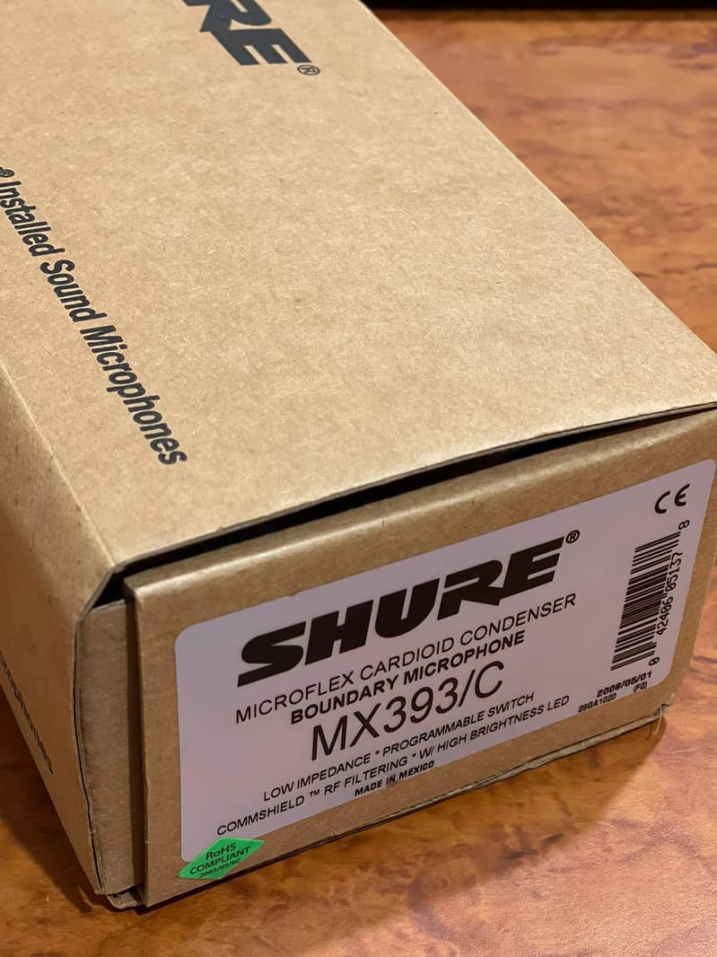 SHURE MX393/C Boundry Microphone Clear and Precise Audio 5