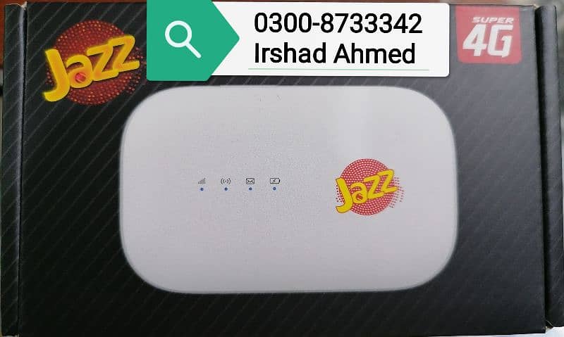 Zong Jazz U-Fone 4G All Network Supported Devices (Farhan Traders) 1