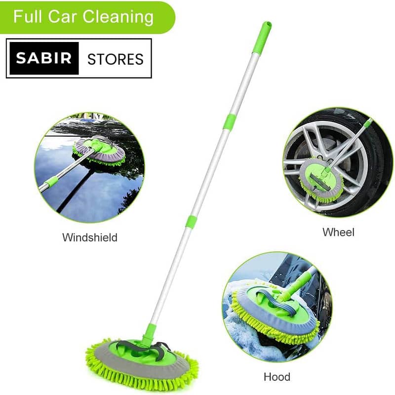 Retractable Microfiber Car Wax Brush - Ultra-Efficient Dust-Proof 9