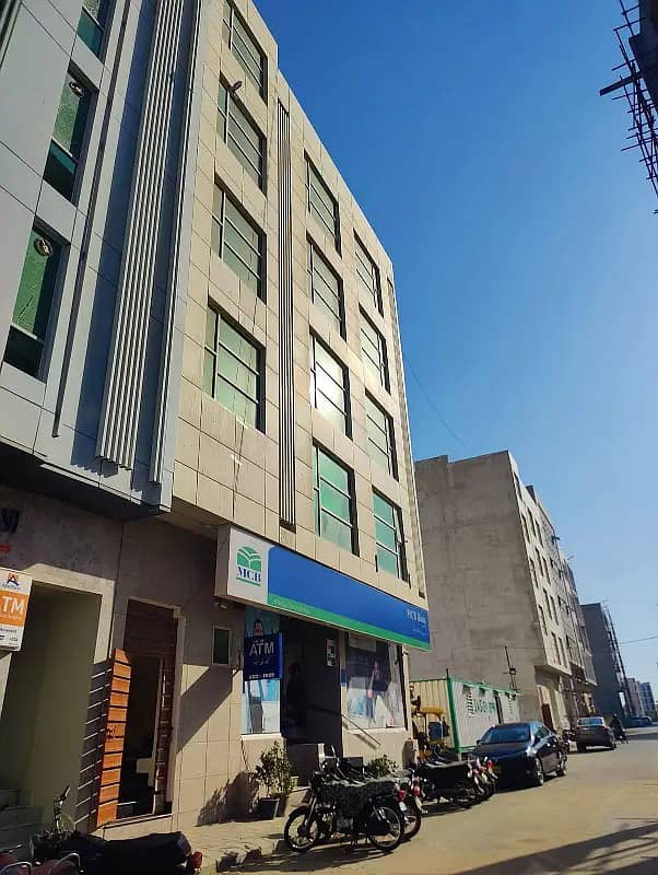 Dha Ph 8 | Al Murtaza Com Aera | BrandNew 420 Sqft Office Floor For Rent | Modern Glass Elevation | Bank Location | Front Entrance | Ideal Space For Office / Clinic | All Around Banks / Restuarants | Reasonable Rent | 0