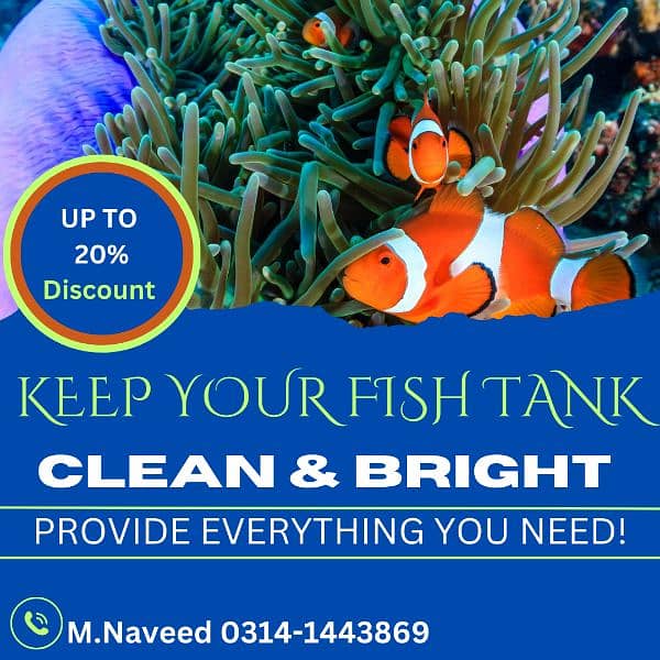 Aquarium cleaning services available in LHR 03141443869 0