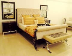 Double Bed - Bed Set - Side Table - Dressing - Poshish Bed For Sale