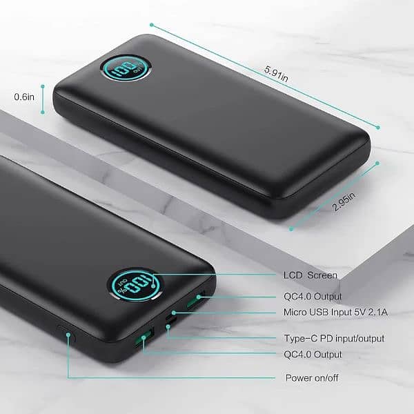 Portable Charger Power Bank 30,800mAh pd fast charging 2