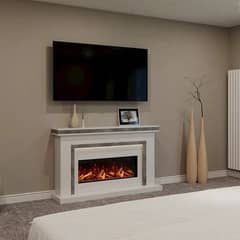 Fireplace - Marble fireplace - Electric fireplace - Fire decoration