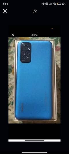 Redmi Note 11 with 6+2GB RAM and 128GB ROM in best used condition.