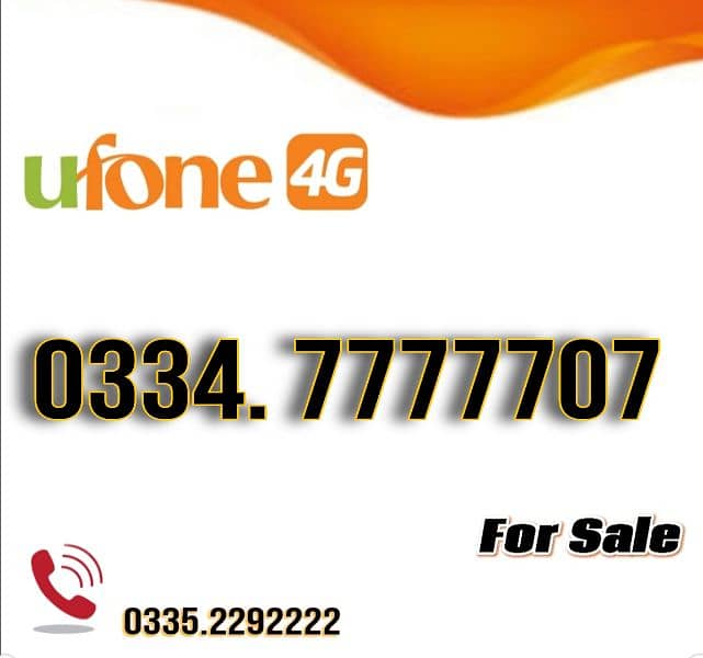 Ufone Golden Numbers for sale 2