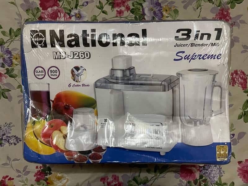 National Brand New Food Factory Supreme 3 in 1 juicer / blender / mill 0