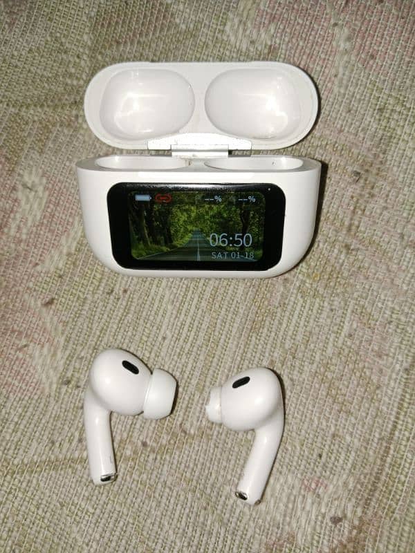 earbuds a9 pro with mini touch screen 6