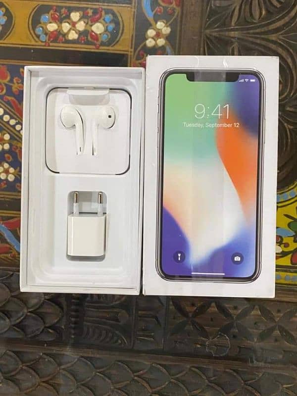 Apply iPhone X 256GB for sale 03268751146 Wahtsap number 0