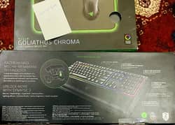 Razer Ornata v2 and Razer Golianthus Chroma Pad